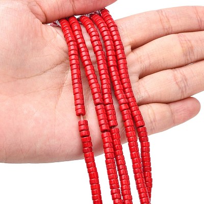 Synthetic Turquoise Beads Strands TURQ-G110-4x2mm-01-1