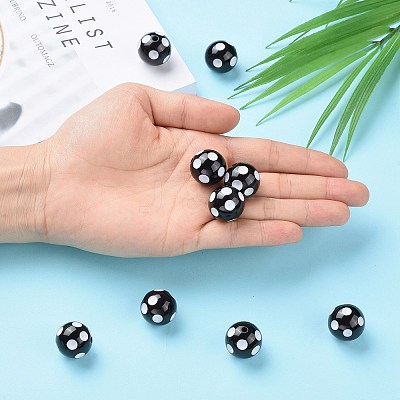 20MM Chunky Bubblegum Acrylic Round Beads X-SACR-S146-20mm-09-1