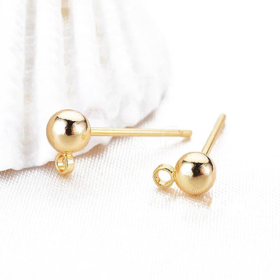 Alloy Stud Earring Findings FIND-WH0126-734D-KCG-1