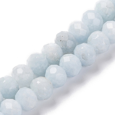 Natural Aquamarine Beads Strands G-K380-A50-01-1