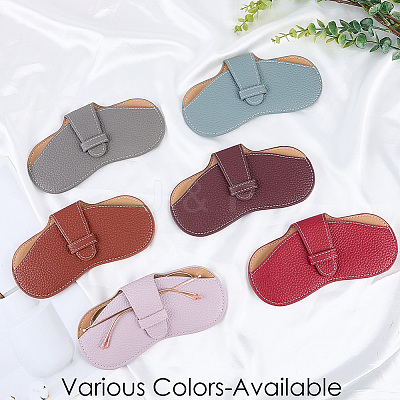 1Pc PU Leather Glasses Case AJEW-CN0006-94H-1