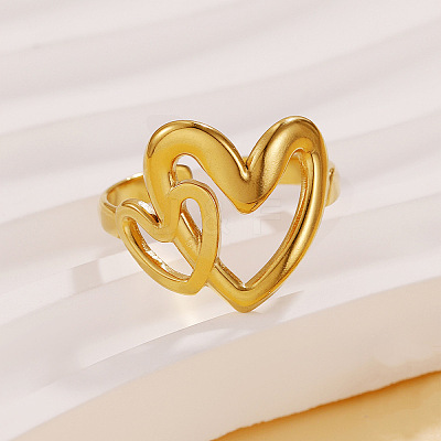304 Stainless Steel Cuff Open Rings WGFC996-02-1