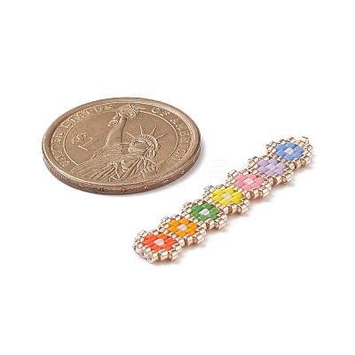Handmade Loom Pattern MIYUKI Seed Beads PALLOY-MZ00047-01-1