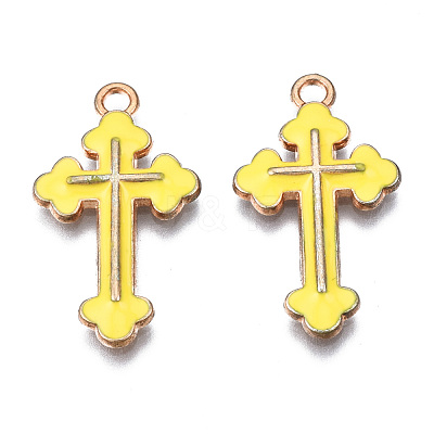 Alloy Enamel Pendants ENAM-S121-059K-1