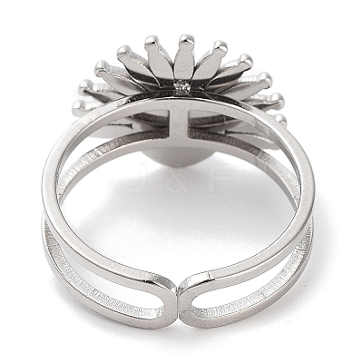 Ion Plating(IP) 304 Stainless Steel Ring RJEW-B059-01P-03-1