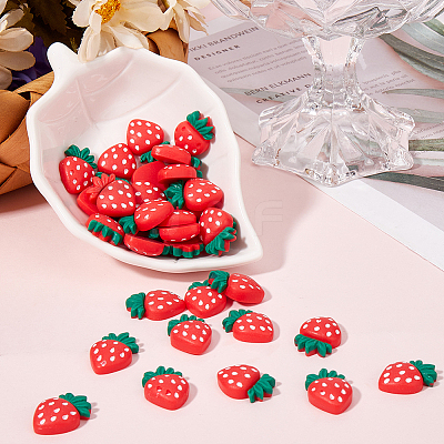 50Pcs Opaque Resin Decoden Cabochons RESI-SC0005-70-1