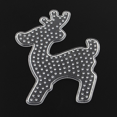 Christmas Reindeer/Stag ABC Plastic Pegboards used for 5x5mm DIY Fuse Beads X-DIY-Q009-25-1