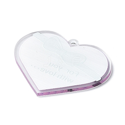 Valentine's Day Transparent Acrylic Pendant LS-OACR-A025-02C-1