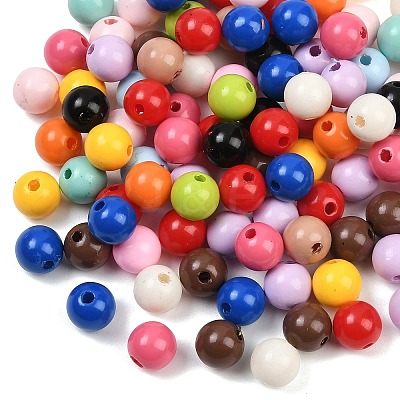 Opaque Acrylic Beads OACR-B036-03-1