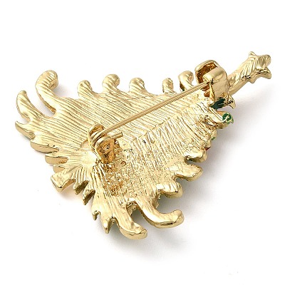Christmas Alloy Colorful Rhinestone Brooches LS-JEWB-U009-10E-1