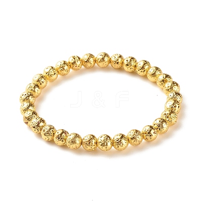 Natural Crackle Quartz & Lava Rock Braided Bead Bracelets Set BJEW-JB07212-04-1
