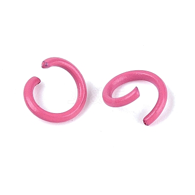 Spray Painted Iron Open Jump Rings IFIN-T017-04C-10-1