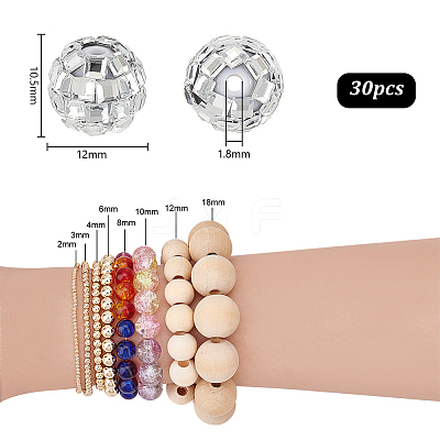 Plastic Rhinestone Beads KY-PH0001-96-1