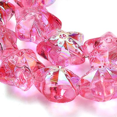 Electroplate Baking Paint Glass Beads Strands X1-EGLA-K061-12A-AB10-1