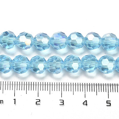 Transparent Glass Beads EGLA-A035-T8mm-B08-1