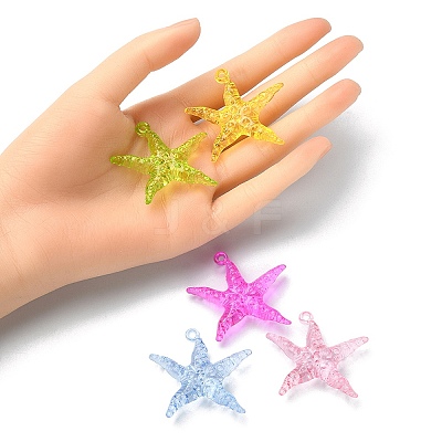 50g Transparent Acrylic Pendants TACR-YW0001-70-1