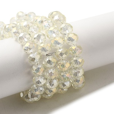 Electroplate Glass Beads Strands LS-EGLA-D020-8x5mm-70-1