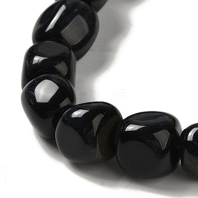 Natural Blue Tiger Eye(Dyed & Heated) Beads Strands G-B078-D07-02-1