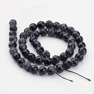 Crackle Agate Beads Strands G-A002-1-1