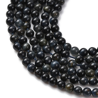 Natural Blue Tiger Eye Beads Strands G-Z116-A08-3mm-1