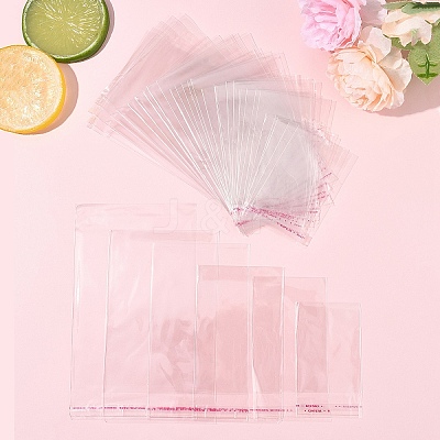 300Pcs 6 Styles OPP Cellophane Top Self-adhesive Bags OPC-FS0001-04-1
