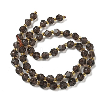 Natural Ice Obsidian Beads Strands G-K387-A09-01-1