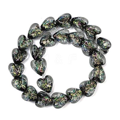 Handmade Foil Glass Beads DICH-C001-01I-1