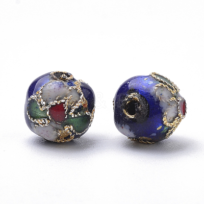 Handmade Cloisonne Beads X-CLB8mm-M-1