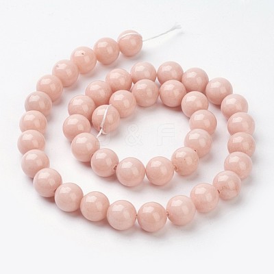 Natural Mashan Jade Round Beads Strands X-G-D263-10mm-XS22-1