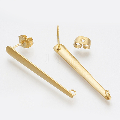 201 Stainless Steel Stud Earring Findings STAS-S079-45A-1