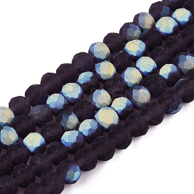 Transparent Glass Beads Strands LS-EGLA-A044-T4mm-MB15-1