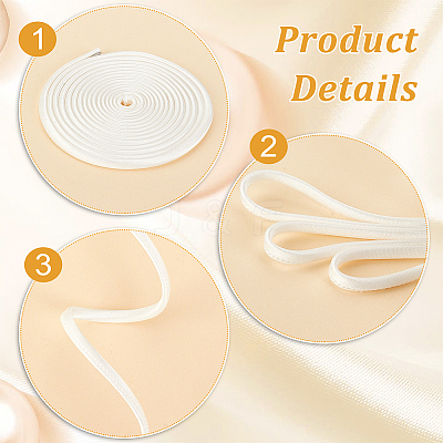 2M Flat Satin Ribbons LS-OCOR-WH0078-86B-1