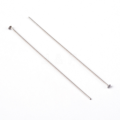 Platinum Color Brass Flat Head Pins Fit Jewelry Making Findings X-HP5.0cmCY-NF-1