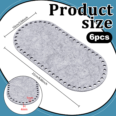 6Pcs Felt Bag Bottom Shaper PURS-PH0001-47D-1