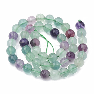 Natural Fluorite Beads Strands X-G-S333-4mm-006-1