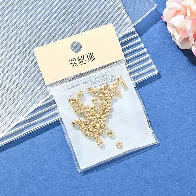 SHEGRACE Flat Round Brass Beads XGRPCU423-294G-1