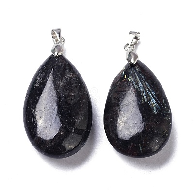 Natural Gemstone Pendants G-D084-01P-B-1