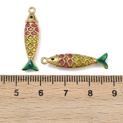 304 Stainless Steel Enamel Pendants STAS-C150-01E-1