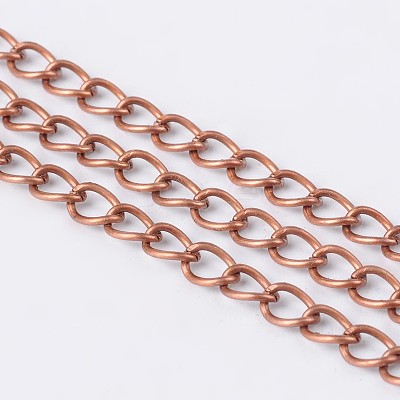 Brass Twisted Chains CHC-Q001-5x4mm-R-1