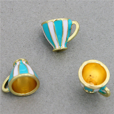 Alloy Enamel Pendants FIND-CJC0008-16B-1