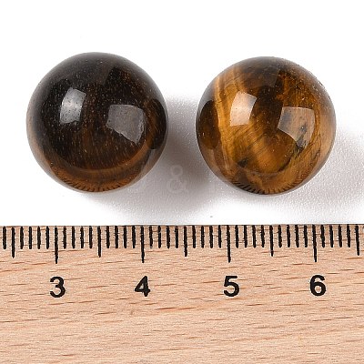 Natural Tiger Eye No Hole Sphere Beads G-K353-04D-04-1