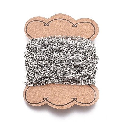 Tarnish Resistant 304 Stainless Steel Cable Chains CHS-L024-021P-1