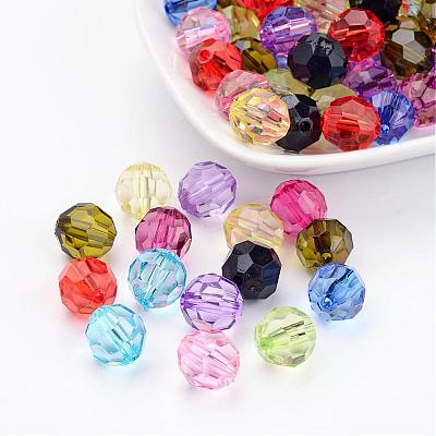 Mixed Transparent Acrylic Beads X-PL505Y-1