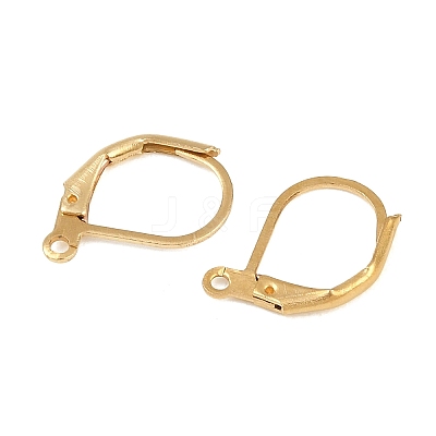 Brass Lever Back Hoop Earrings KK-EC223-C-1