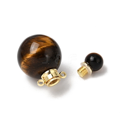 Natural Tiger Eye Perfume Bottle Pendants GG-CBA7610-02G-05-1
