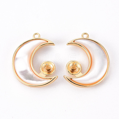 Brass Peg Bails Pendants KK-T062-95G-NF-1