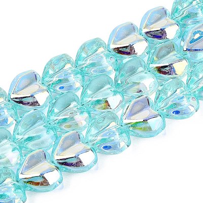Electroplate Transparent Glass Beads Strands LS-EGLA-N056-01A-03-1