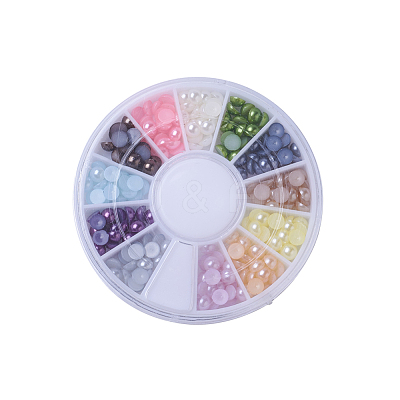 ABS Plastic Cabochons OACR-X0006-09-4mm-1
