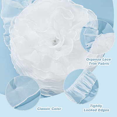 6M Organza Lace Trim Fabric SENE-HY0001-01A-1