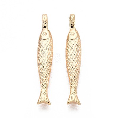 Brass Pendants KK-T071-33G-1